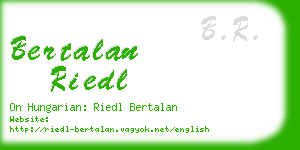 bertalan riedl business card